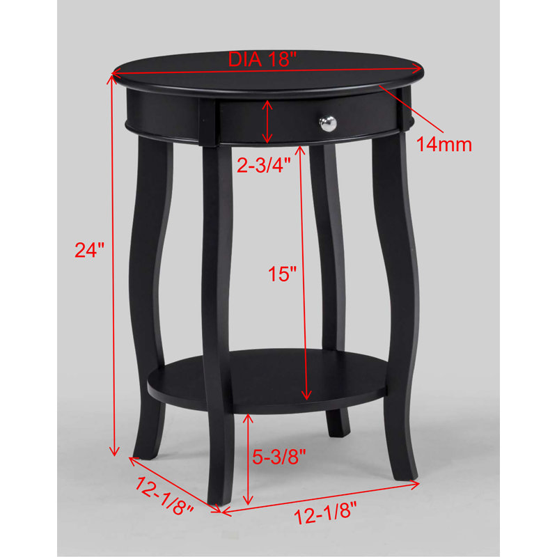 JACIE CHAIRSIDE TABLE BLACK