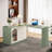 L Shaped Computer Desk With Drawer Cabinet-807495238
