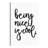 Being Nice Is Cool. - Wrapped Canvas Print-2139704660