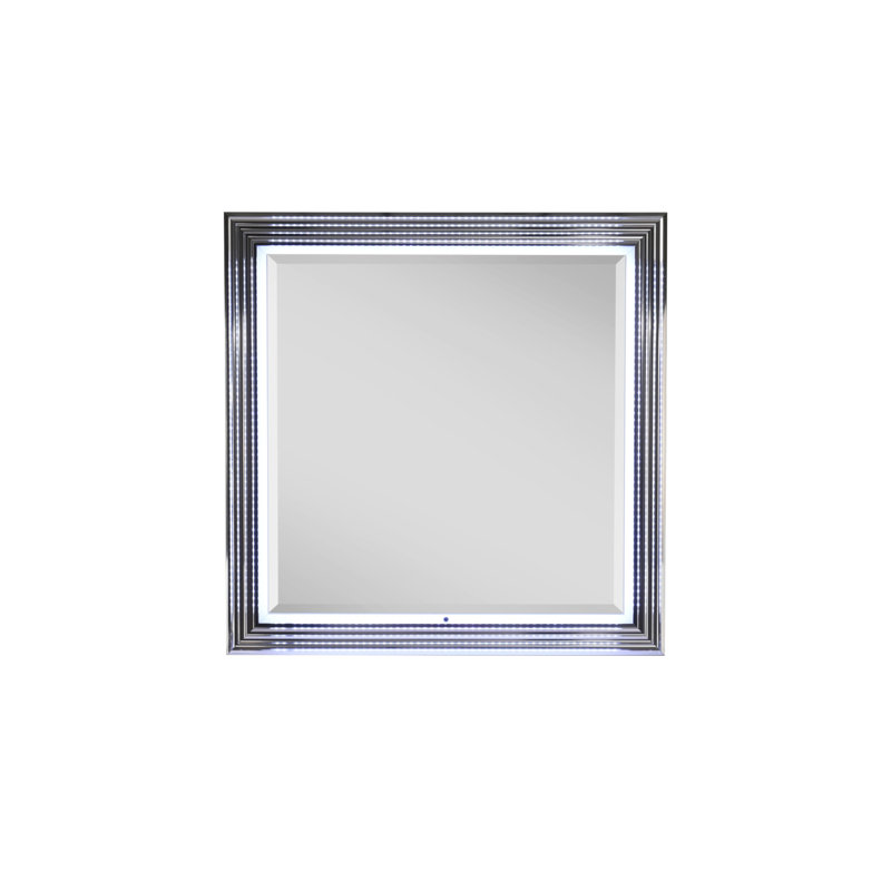 MOON SMOOTH MIRROR WITH LED, White