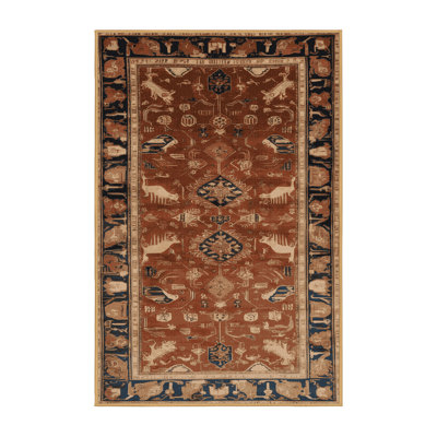 Machine Washable Persian Brown Area Rug