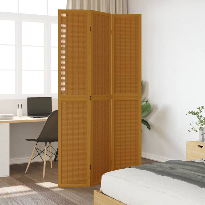 Onah Solid Wood Accent Room Divider, 220cm H x 110cm W