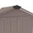 Waterproof Outdoor Storage Cabinet With Shelves, Lockable Metal Tool Shed-114639312
