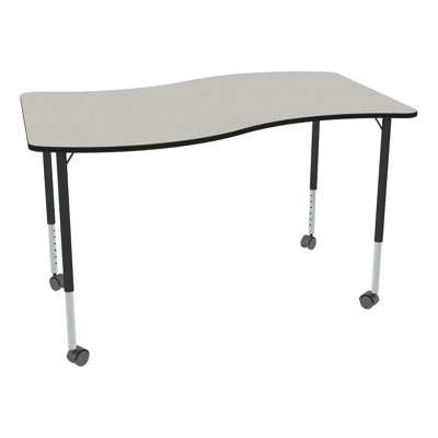 Table d'activité à hauteur ajustable avec roulettes Structure Series Wave
