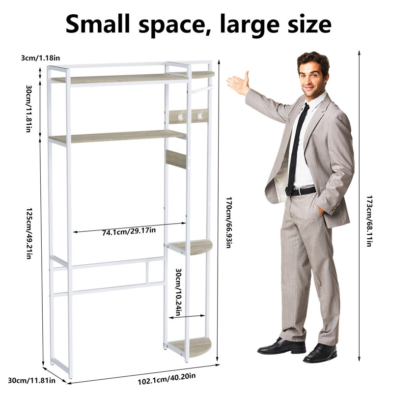Wyclif Freestanding Over The Toilet Storage