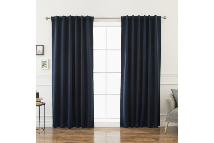 Sweetwater Solid Blackout Thermal Rod Pocket Curtain Panels