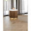 Ensemble de table contemporain 3 pièces brun 1 x table de cocktail ronde 2 x table de bout ronde avec plateau en marbre or et salon en acier inoxydable