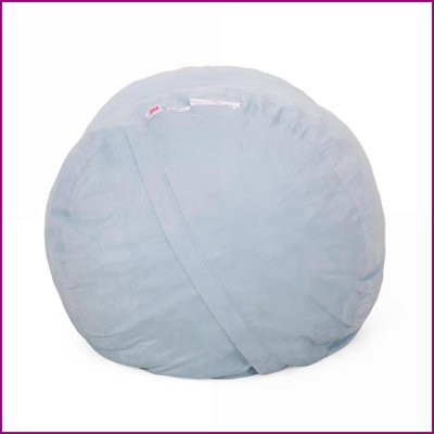 Aruba 8-Foot Cylindrical Bean Bag Chair for Adults | Microfiber | Seafoam