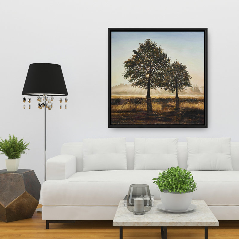 "Arbres dans la campagne" sur toile
