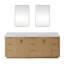 Ensemble de meuble-lavabo double 84 "avec miroir Adela-1795460056-1795460058-1804372352