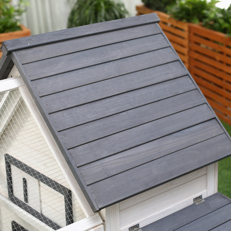 Poulailler en bois exceptionnel avec couloir détachable et plusieurs conforts pour des poules heureuses