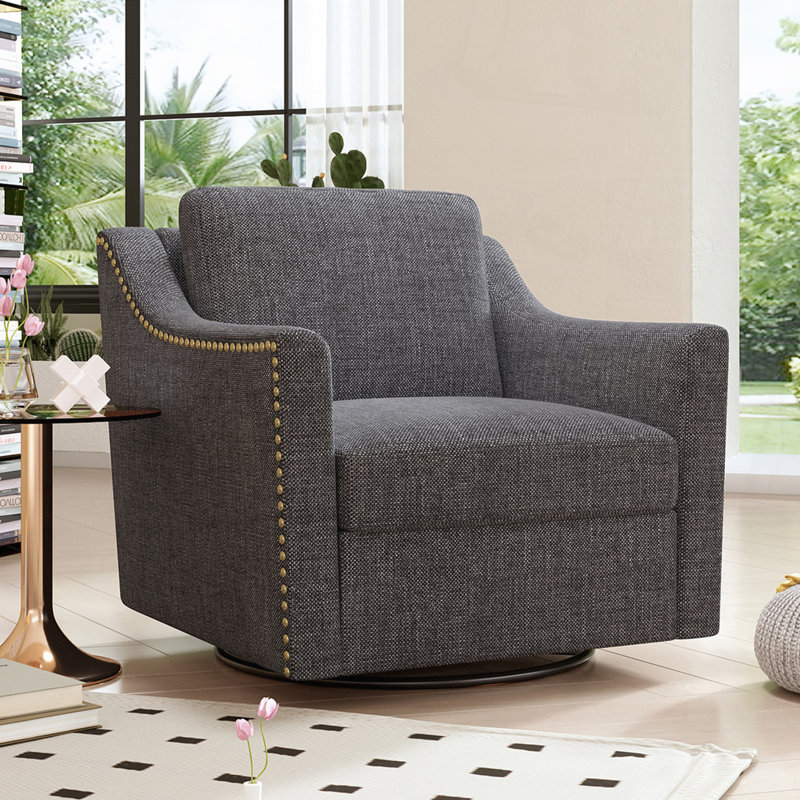 Fauteuil moderne pivotant, Gris 
