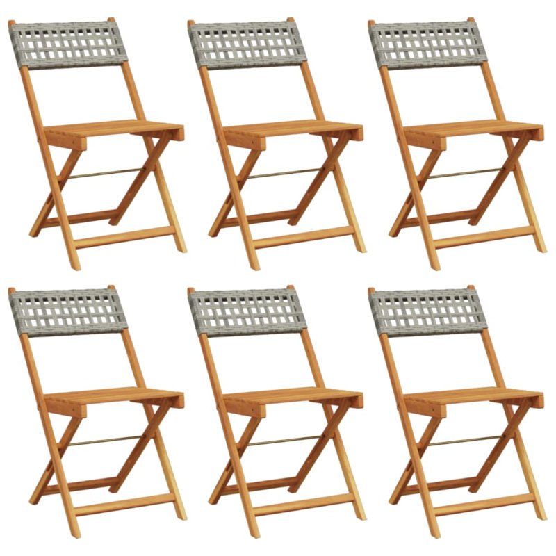 Allista Patio Dining Accent Chair, Grey/Brown/Blue