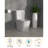 16.5" 1.28 GPF Side Push-Button Siphon Flush White Ceramic One-Piece Toilet with Skirted Design MaP 800-1000g