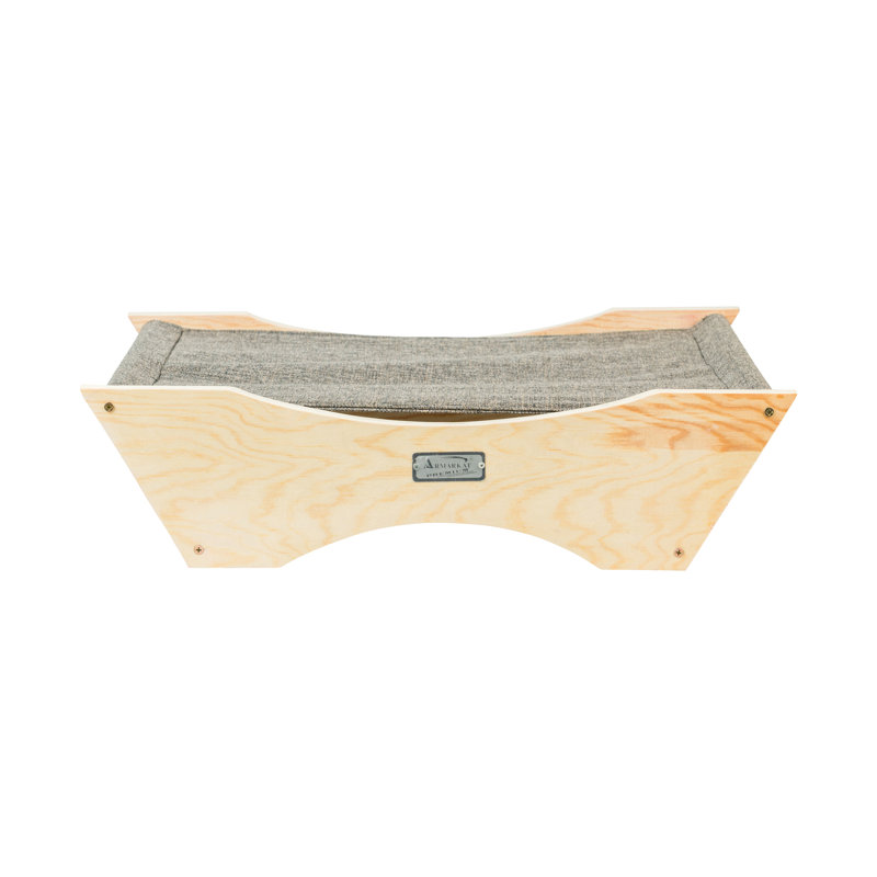 Natural Beige and Gray Canvas Hammock Pet Bed