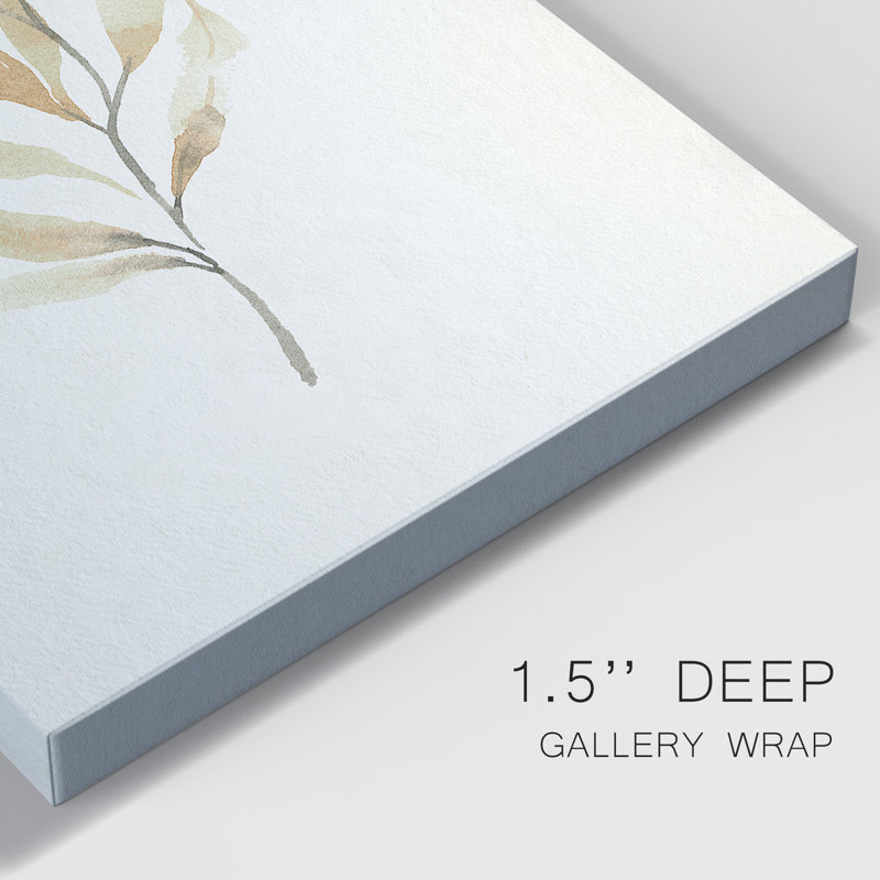 Doux automne branche II - impression sur toile tendue, H 12 po x l 8 po x P 1 po