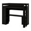 Lit mezzanine peu encombrant, bureau fonctionnel en L, tiroirs et tablettes ouvertes-129691281-129691285