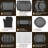 13 PCS Nonstick Bakeware Set,Carbon Steel Baking Pans Set with Dual Handles, Includes Roasting Pan, Pizza Pan, Cookie Sheet, Cake Pans, Muffin Pans, Cooling Rack, Oven Mitts (Silver)