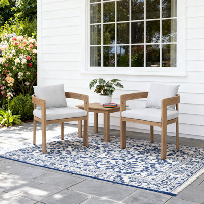 Outdoor Aluminum Dining Chair with Cushion for Garden, Balcony and Backyard