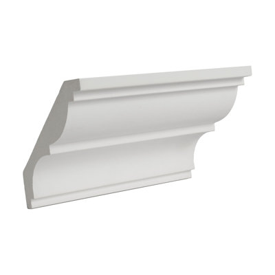 Moulure couronnée en polyuréthane 3-3 / 8 po x 3-1 / 2 po x 6 po