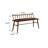 Margr 47" Low Back Wood Bench-1888040307