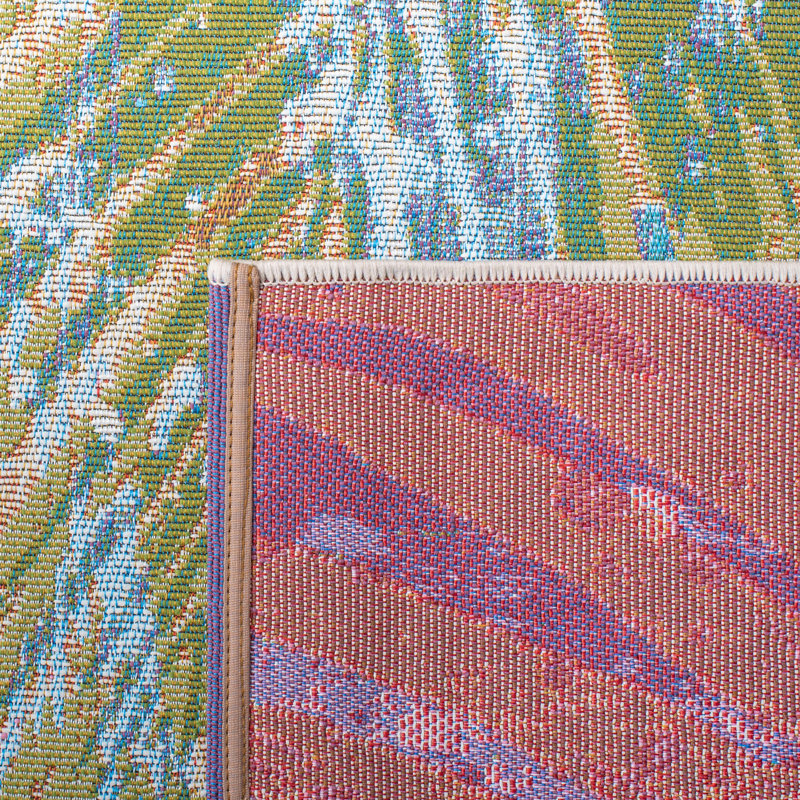Liddle Performance Floral Indoor/Outdoor Area Rug, Rectangle 8' x 10'5"