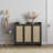 Chada 30 Pair Rattan Shoe Storage Cabinet With 3 Doors And Adjustable Shelves-1952427152