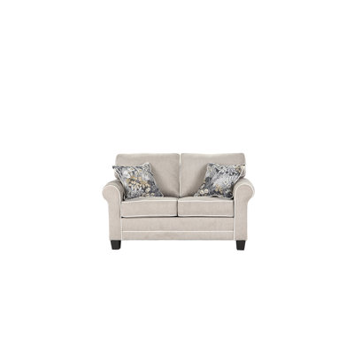 Parishville 61" Round Arm Loveseat by Alcott Hill
