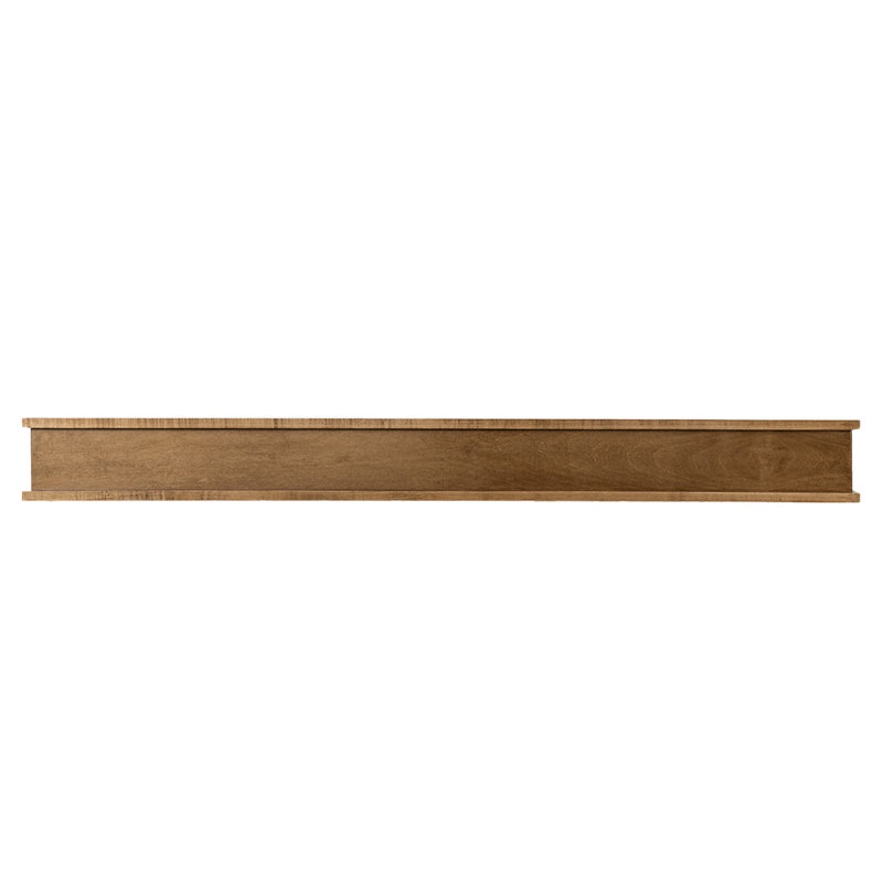 Muirwood Maple Wood Fireplace Mantel Shelf Elegant Transitional Design with Symmetrical Top, Clear Polyurethane, 48