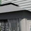 Tente de pavillon de jardin grise avec toit ventilé et coins stables 10 pi x 11,5 pi détectés, gris, pour le jardin, la pelouse, la cour arrière, la terrasse