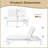 5-Position Adjustable Double Chaise Lounge with Cushion and Side Trays-1088873449