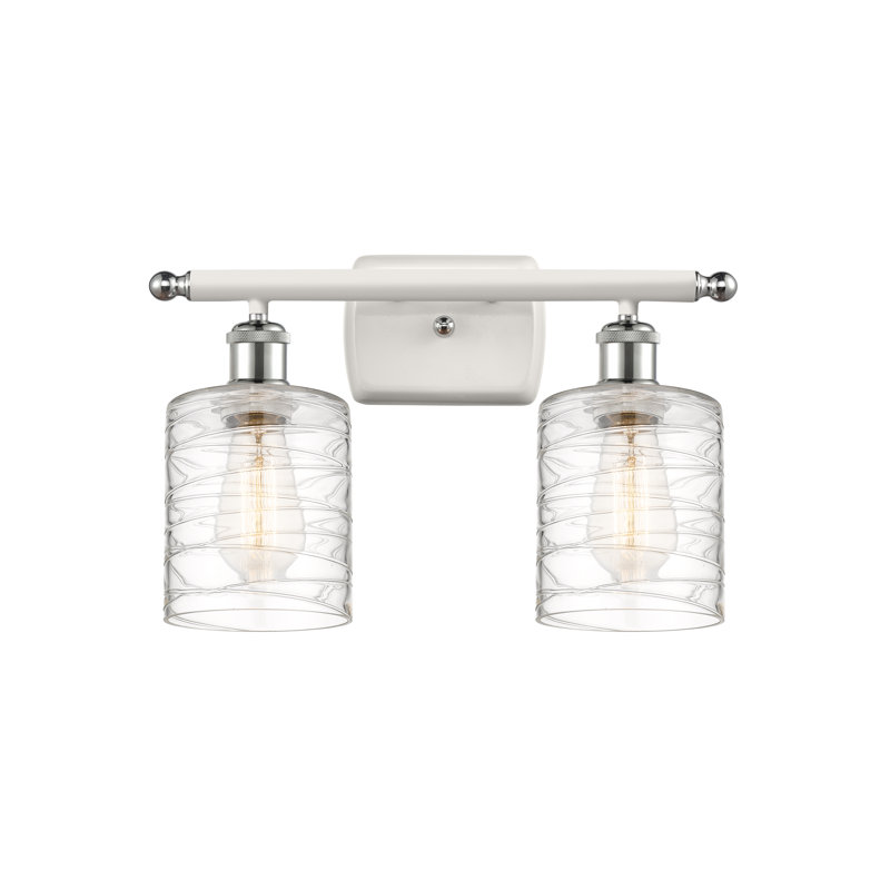 Éclairage pour salle de bain à intensité variable 2 lumières Leilani, Transparent, Ampoule DEL 6 watts Vinage