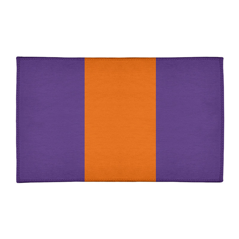 Tapis orange/mauve zone, Rectangle 4 pi x 6 pi
