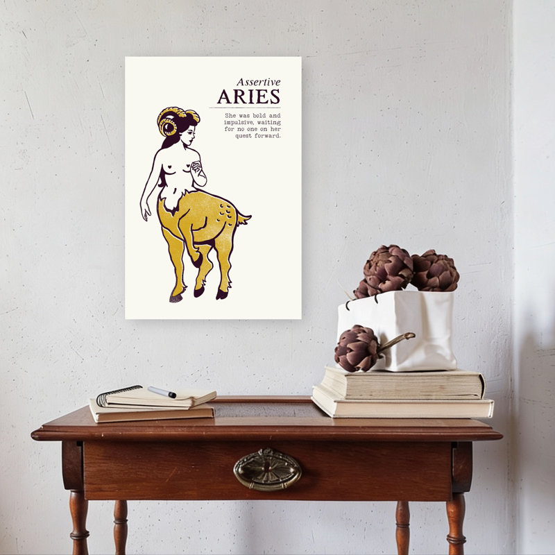Bold Aries Journey Bold Classic Retro Wall Art Print 1 Piece Wrapped Canvas Wall Art, 60.96cm H x 40.64cm W