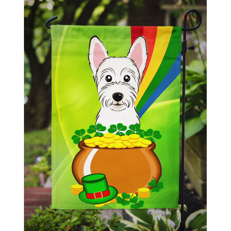 Drapeau de jardin Arella St. Patrick's, Westie