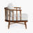 Corrine Spindle Accent Walnut Armchair Velvet-1095233400