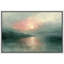 «Green Misty Sunrise Serene Nature Landscape», impression sur toile encadrée-108345201-108345208