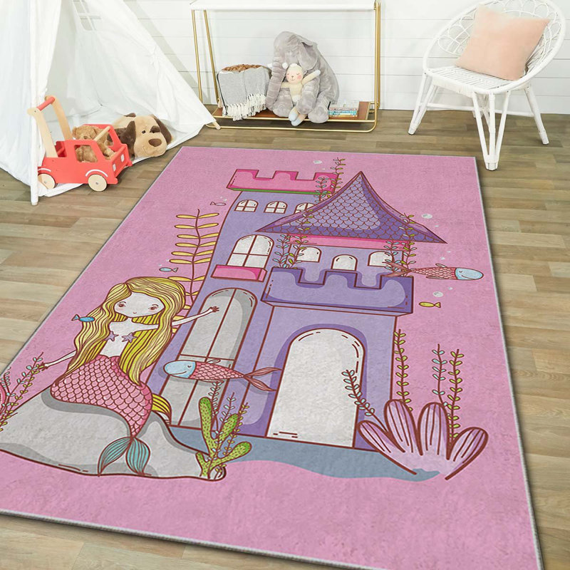 Luxurious Area Rug (2.6 x 4.6 Feet), 100% Polyester, 740 g/m² | Soft Velvet Fabric, Non-Slip Felt Dot Underside, Laminated Sponge for Comfort | Antibacterial, Machine Washable at 30°C | Elegant Home Décor