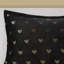 Édredon pour lit simple / simple TG avec 2 taies décoratives et coussin décoratif, noir / or, rembourrage, - 1 taie décorative imprimée, rembourrée, lavable à la machine