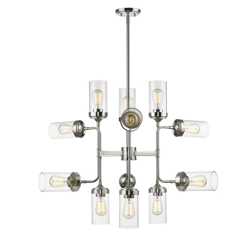 Lustree linéaire 12 lumières spoutnik modern Grantham