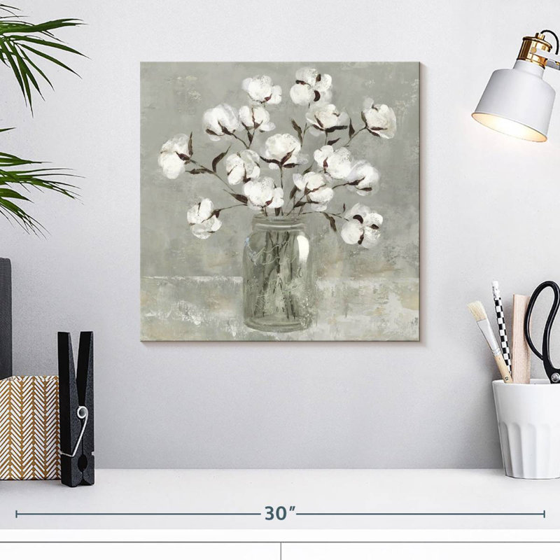 Bouquet de coton Harnek, H 16 po x l 16 po
