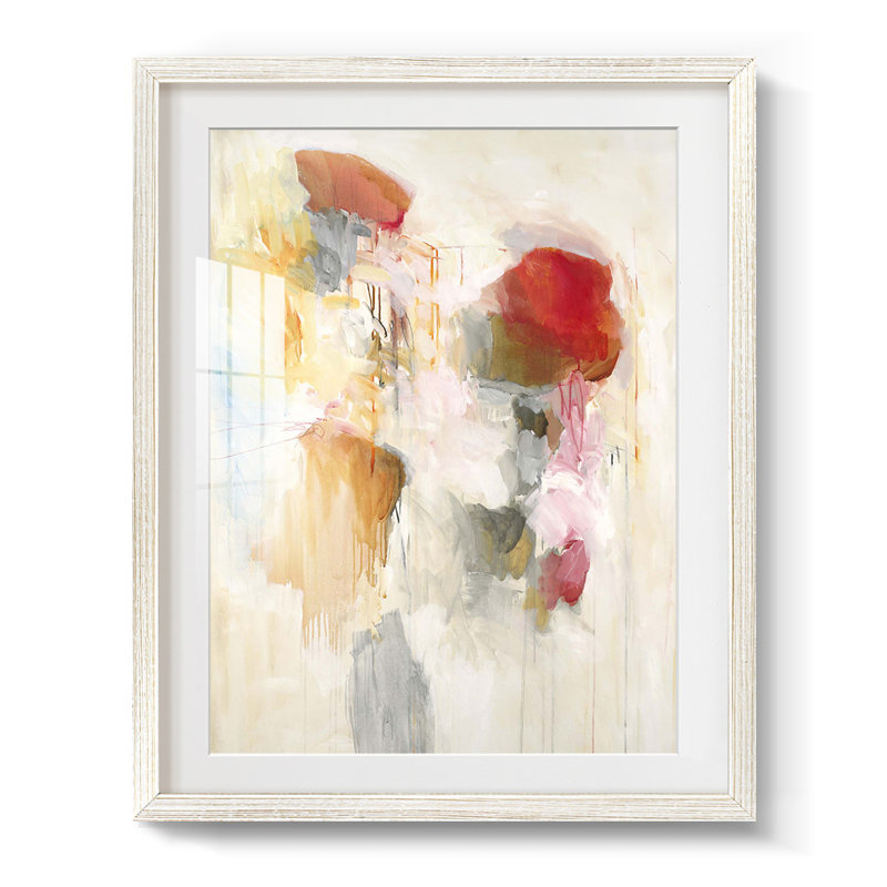 «Many Layers II» - Toile tendue avec châssis, H 28,5 po x l 20,5 po, Blanc