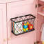Organisateur de porte d'armoire adhésif, couvercle mural et support de cuisine sans installation de perceuse, conception compacte et peu encombrante, paquet de 3 en acier inoxydable noir