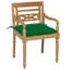 6 chaises en bois de teck massif Alhuzaifi Canora-1018051