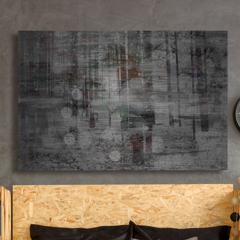 "winter tree lights" par parvez taj,, reproduction d’art sur aluminium brossé, H 30 po x l 45 po x P 1,5 po