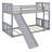 Floor Bunk Bed With Slide And Ladder, Headboard And Footboard