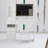 41" Vanity Table With LED Mirror And Storage For Large Space-1259386157