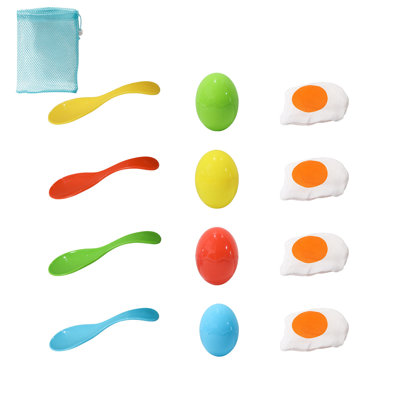 Plastics Spoon Egg And Spoon Race Game Balances Training Toy Sensory Outdoor Sports Kit Children Kids Race Family