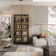 Display Cabinet with Glass Doors and Lights, Glass Display Cabinet with 4-Tier Storage Shelves, Pop-up Design, Trophy Case (80cm W x 40cm D x 160cm H)