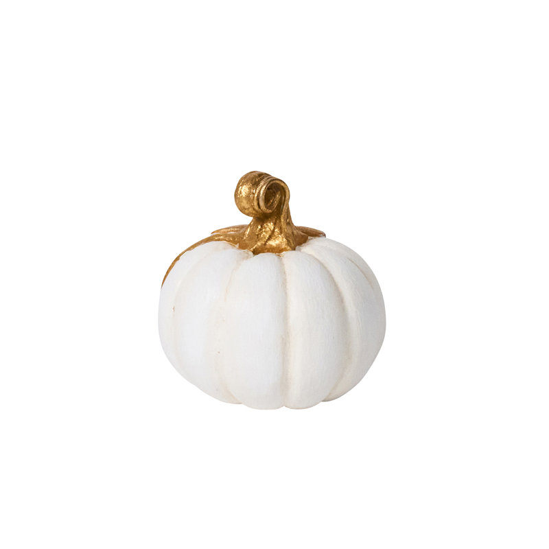 Forest Walk Pumpkin Place Card Holder, Gold